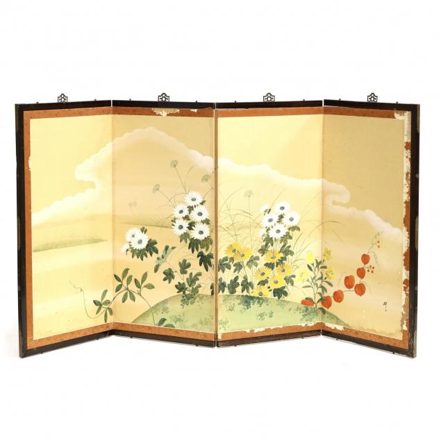 four-panel-folding-screen-of-autumn-flowers