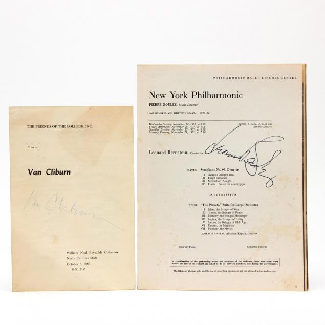 van-cliburn-and-leonard-bernstein-boldy-signed-musical-programs