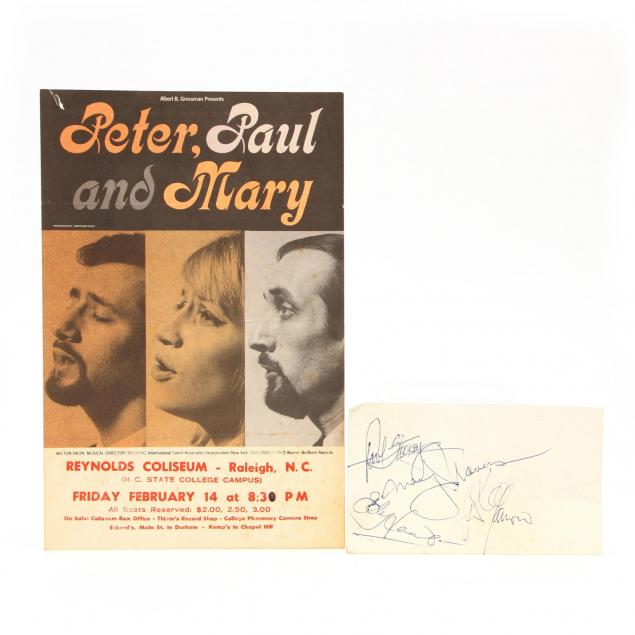 peter-paul-and-mary-autograph-from-north-carolina-concert