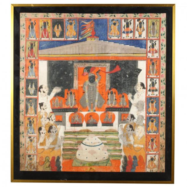 indian-pichhavai-depicting-the-annakut