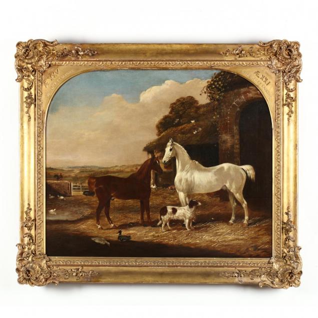 james-pawley-english-fl-1845-1869-in-the-stable-yard