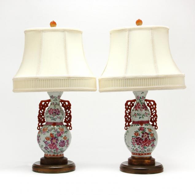 pair-of-chinese-export-double-gourd-porcelain-table-lamps