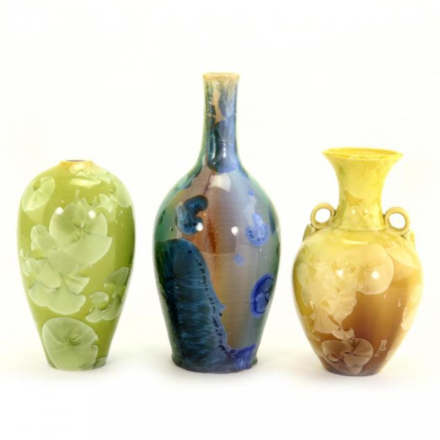 nc-art-pottery-three-crystalline-vases