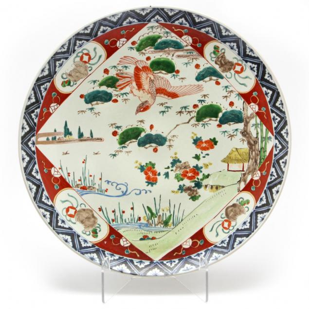 japanese-meiji-period-imari-porcelain-charger-with-eagle