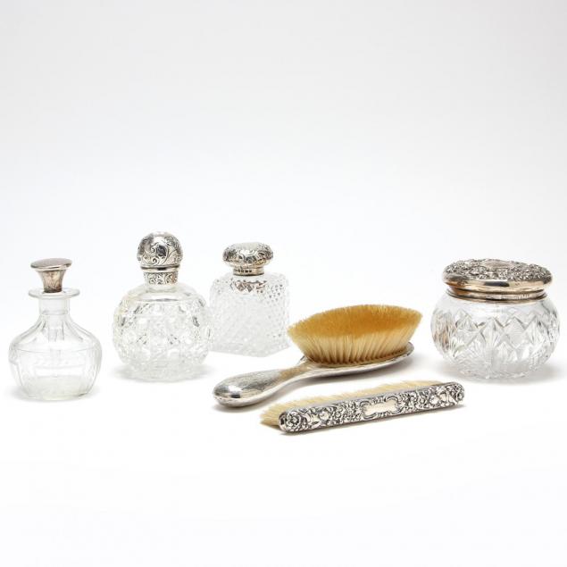 an-assembled-sterling-silver-cut-glass-vanity-set