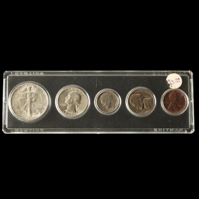 1947-brilliant-uncirculated-five-coin-year-set