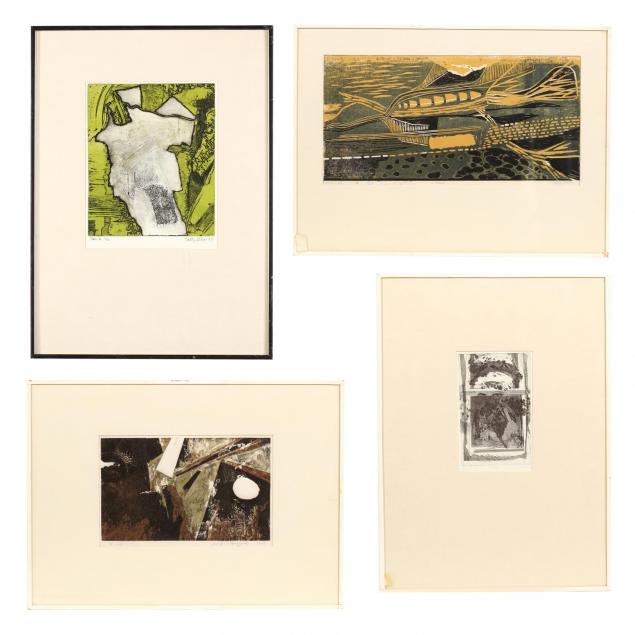 four-framed-prints-from-the-1969-william-hayes-ackland-memorial-art-center-s-annual-student-show