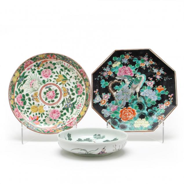three-chinese-export-porcelain-dishes