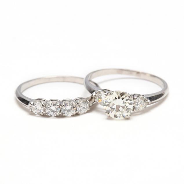 vintage-platinum-and-diamond-wedding-set