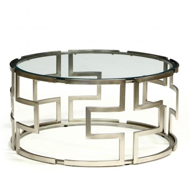 designer-brushed-metal-cocktail-table