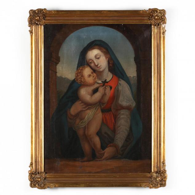 victorian-painting-of-the-madonna-and-child