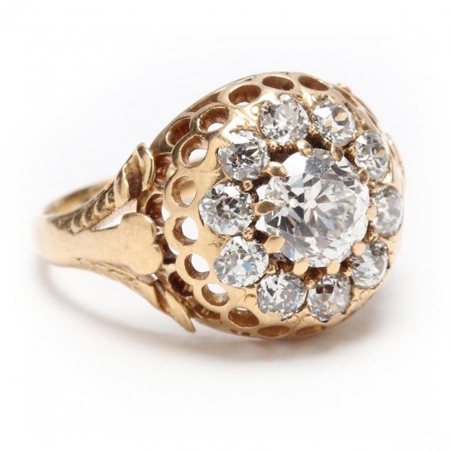 antique-18kt-gold-and-diamond-ring