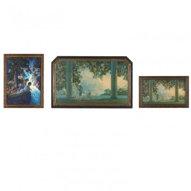 three-framed-prints-after-maxfield-parrish-paintings