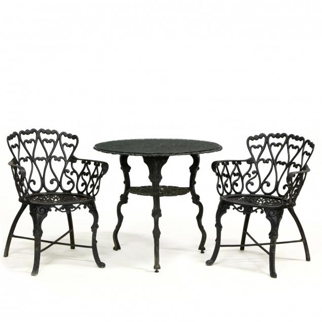 three-piece-cast-aluminum-garden-set