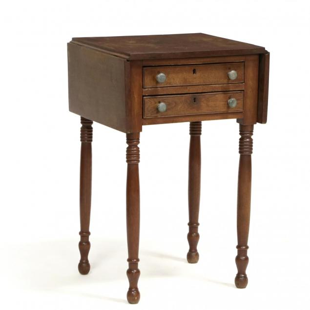 southern-sheraton-two-drawer-drop-leaf-table