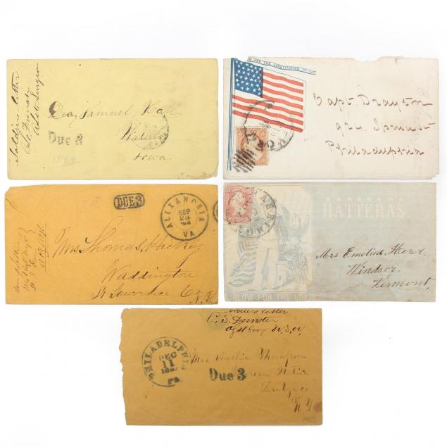 five-postally-used-union-soldiers-covers