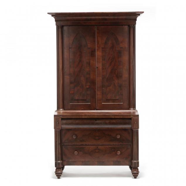 american-classical-secretary-bookcase