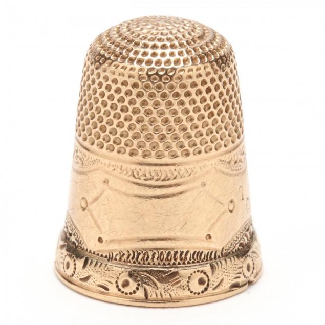 antique-gold-thimble