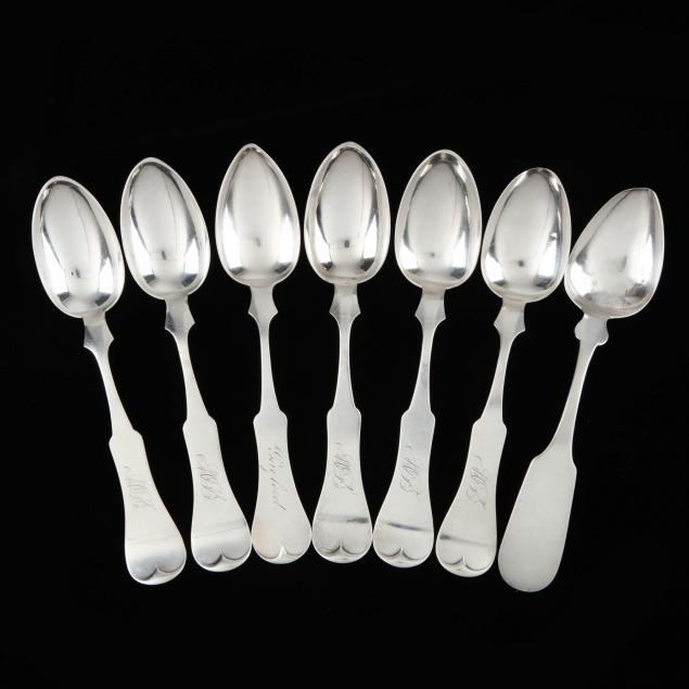 seven-cincinnati-silver-tablespoons