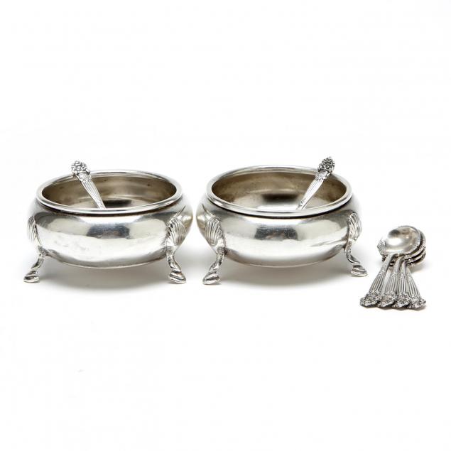 a-pair-of-sterling-silver-master-salts-and-set-of-six-salt-spoons
