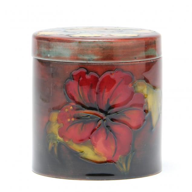 moorcroft-hibiscus-lidded-jar