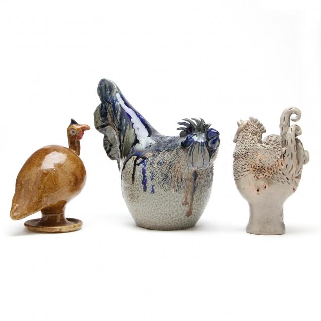 nc-folk-pottery-three-bird-figurines