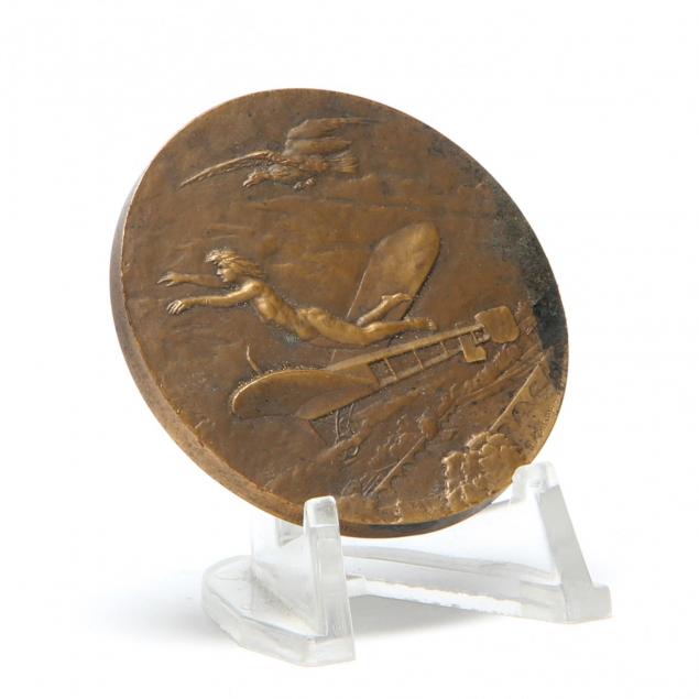 f-montagny-aviation-bronze-medallion