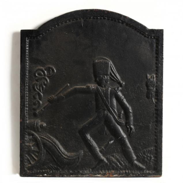 antique-fire-back-featuring-a-hessian-soldier