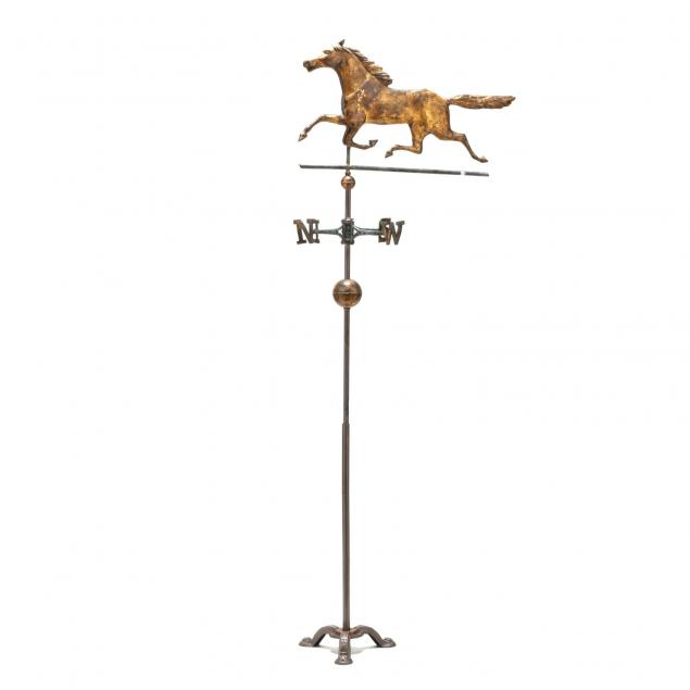 new-england-gilt-running-horse-weathervane