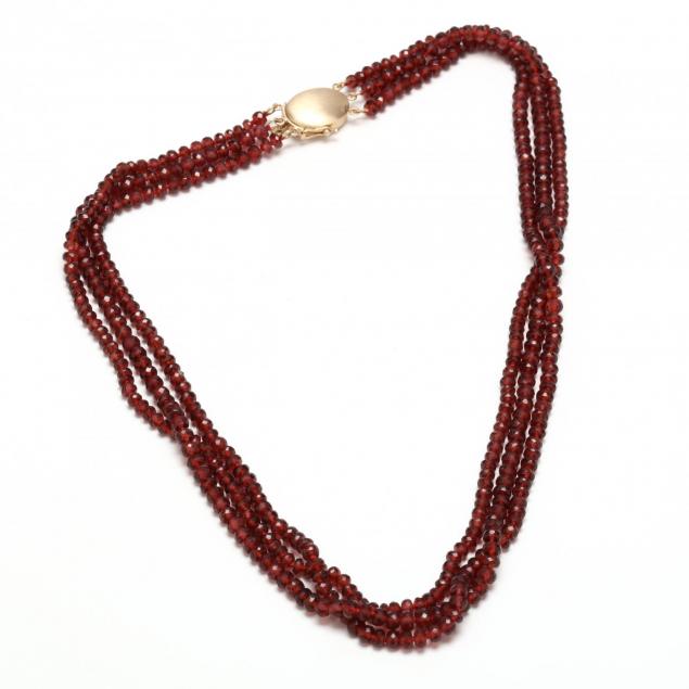 14kt-multi-strand-garnet-bead-necklace-gump-s