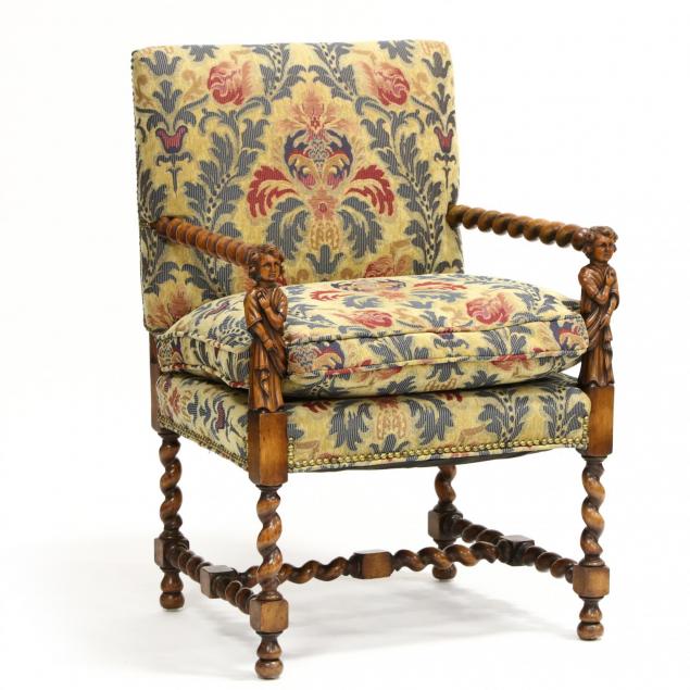 william-and-mary-style-arm-chair