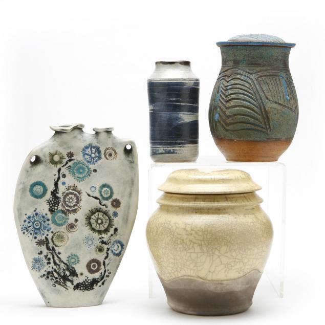 four-pieces-of-studio-pottery