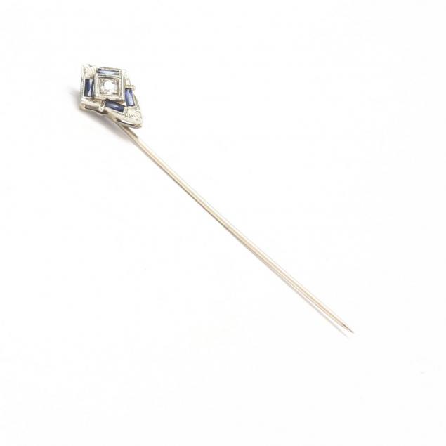white-gold-diamond-and-sapphire-stickpin