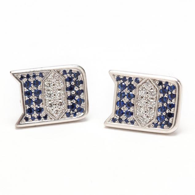 18kt-sapphire-and-diamond-duke-university-themed-earrings