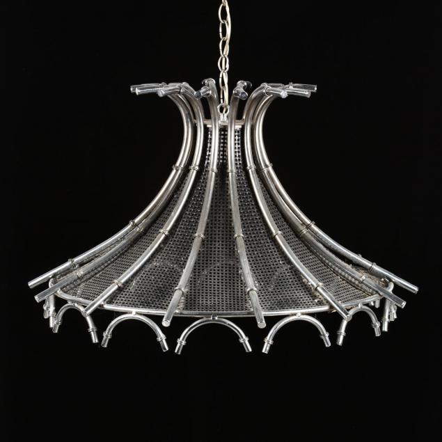 hollywood-regency-faux-bamboo-chandelier