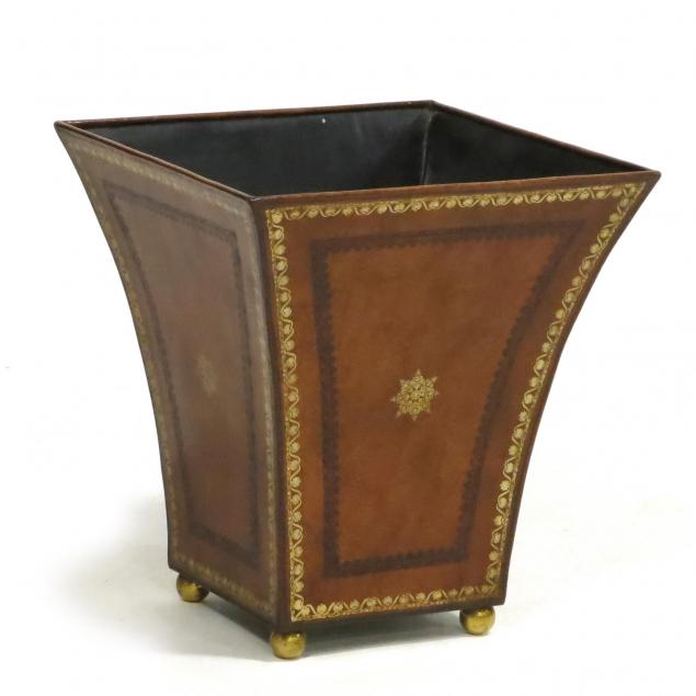 maitland-smith-leather-wrapped-jardiniere