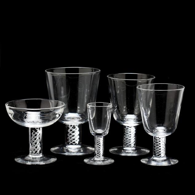 40pc-steuben-airtwist-stemware