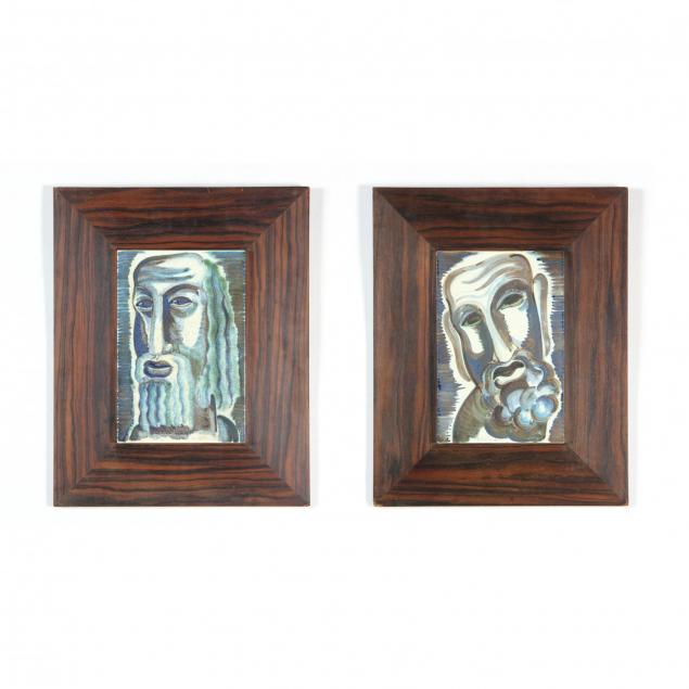 cor-sandifort-ri-nc-1903-1986-two-ceramic-plaques-of-saints