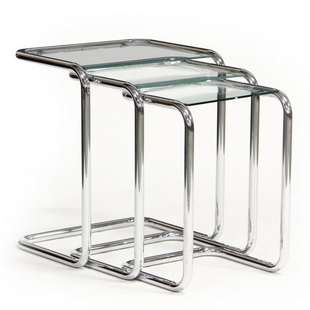 set-of-three-chrome-nesting-tables