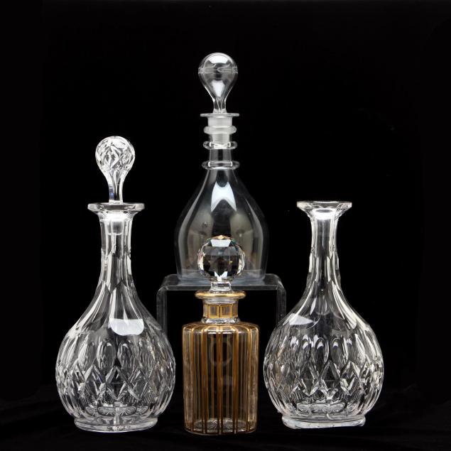 group-of-four-vintage-decanters