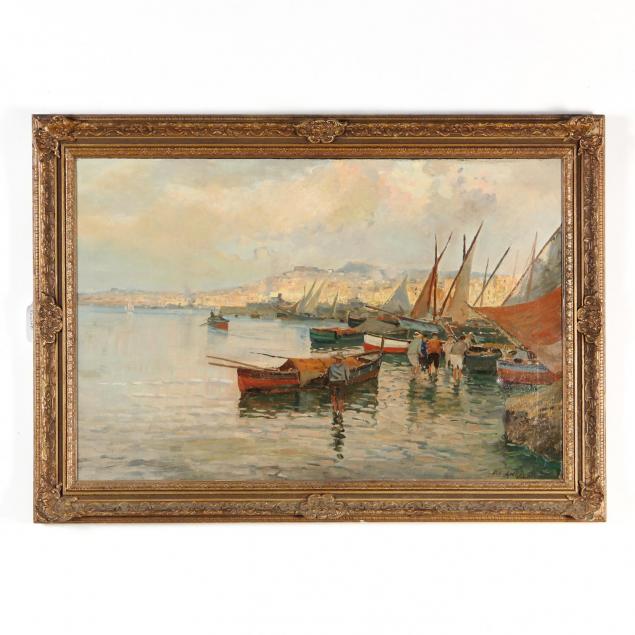 a-vintage-italian-school-harbor-scene-painting-with-figures