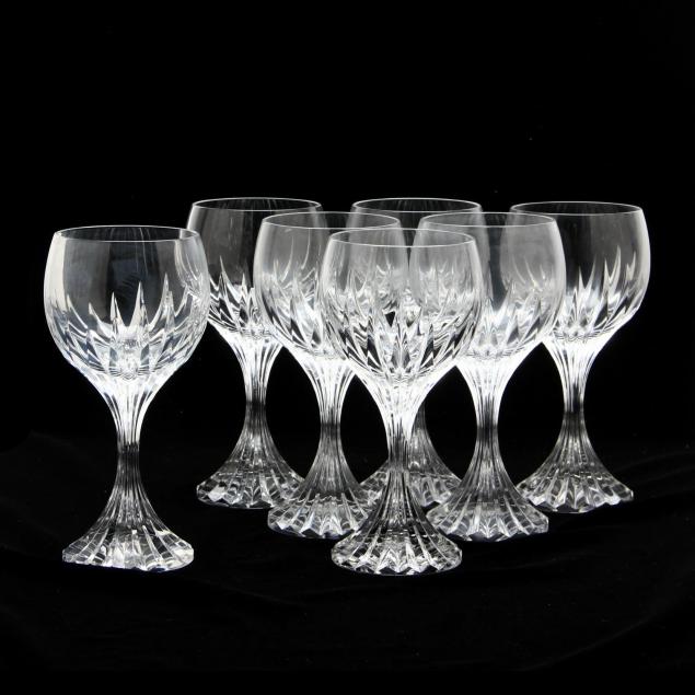 set-of-seven-baccarat-massena-claret-wine-stems