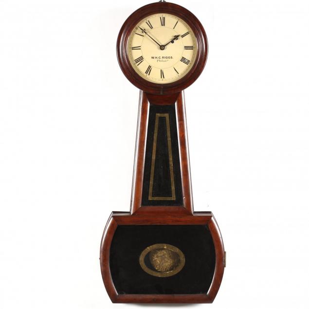 w-h-c-riggs-philadelphia-banjo-clock