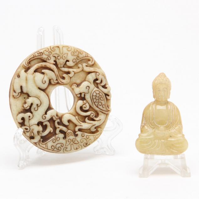 carved-jade-bi-disc-and-buddha