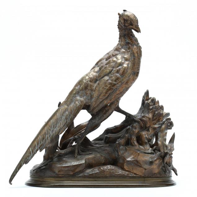 jules-moigniez-france-1835-1894-pheasant-with-stoat