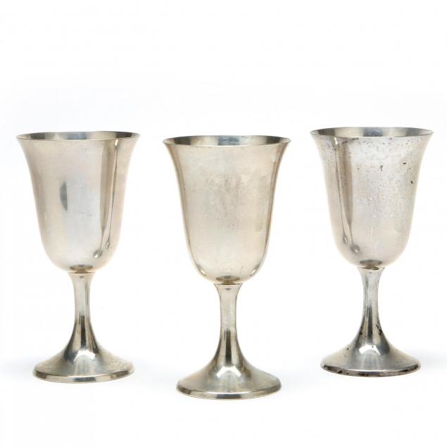 three-sterling-silver-goblets