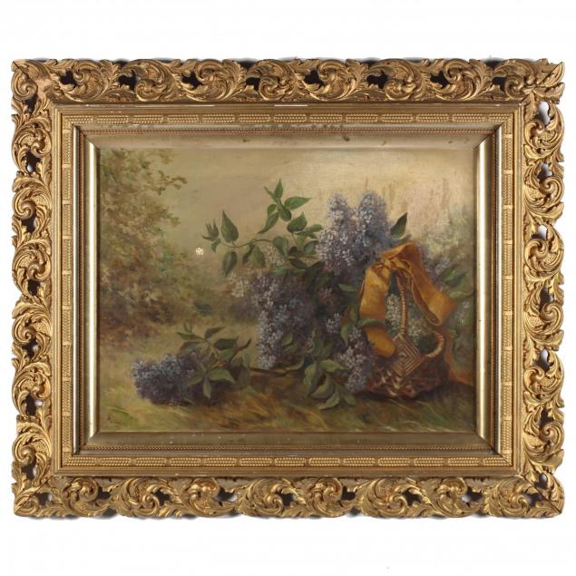 minnie-oviatt-am-19th-20th-c-still-life-with-basket-of-flowers