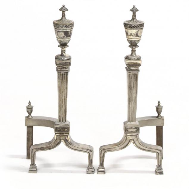 pair-of-louis-xvi-style-silverplated-andirons