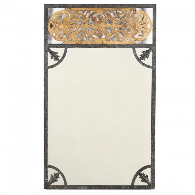 contemporary-designer-mixed-metal-mirror