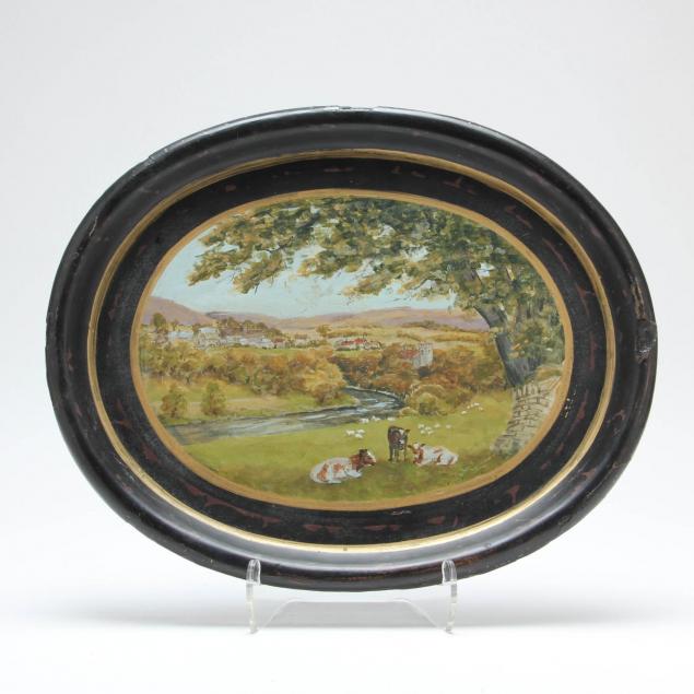 antique-painted-mache-tray